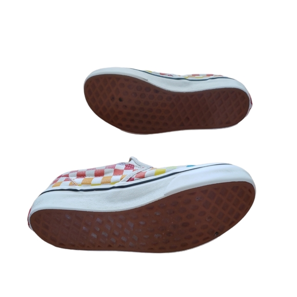 Kids Vans Multi Color Checker Sneakers Size US 2.0 UK1.5 - Picture 6 of 7